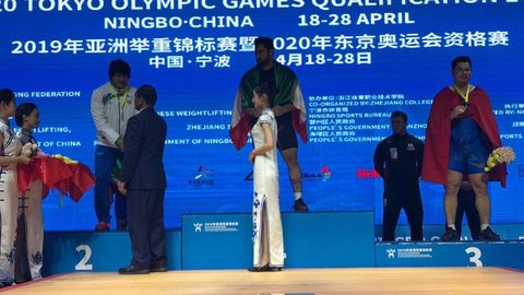 Og‘ir atletika. Sunnatilla O‘sarov Osiyo chempionatida kumush medalni qo‘lga kiritdi