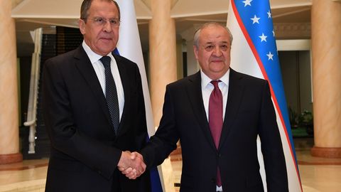 Abdulaziz Komilov Rossiya tashqi ishlar vaziri bilan uchrashdi