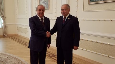 Абдулазиз Комилов РФ Федерал Мажлиси Федерация Кенгаши раисининг ўринбосари билан учрашди