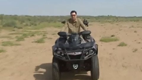Turkmaniston prezidenti harbiylar bilan kvadrotsiklda sayr qildi (video)