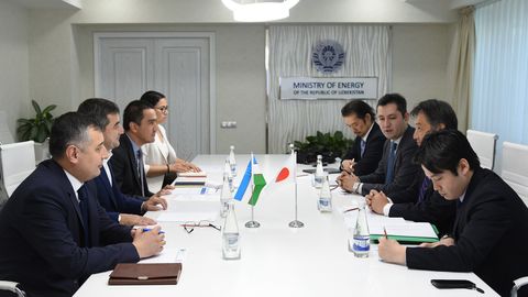 O‘zbekiston energetika vaziri Mitsubishi kompaniyasi vakili bilan uchrashdi