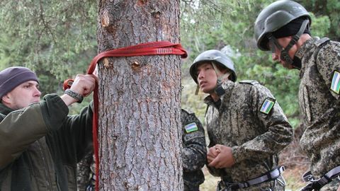 O‘zbekistonlik harbiylar Krasnoyarsk o‘lkasi tog‘larida jangovar vazifalarni bajaradi