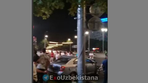 «Ойбек» метро бекати ёнида Tracker ва Cobalt иштирокида ЙТҲ содир бўлди (видео)