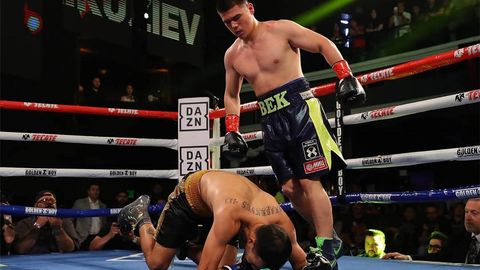 Bektemir Meliqo‘ziyev navbatdagi raqibini ham nokautga uchratdi (video)