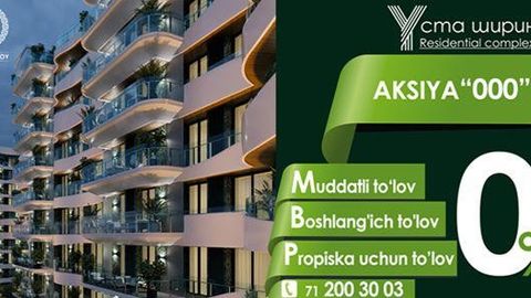 Modern Stroy kompaniyasidan “Uchta nol” aksiyasi: 0% li boshlang‘ich va muddatli to‘lov hamda “bepul” propiska!