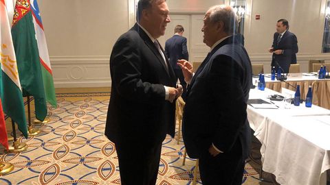 Abdulaziz Komilov AQSh davlat kotibi Mayk Pompeo bilan uchrashdi