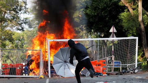Gongkongdagi namoyishlar sabab maktab va bog‘chalar vaqtinchalik yopiladi (video)