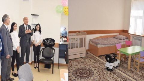 O‘zbekiston oliy ta’lim muassasasida ilk bor “Ona va bola” xonasi ochildi