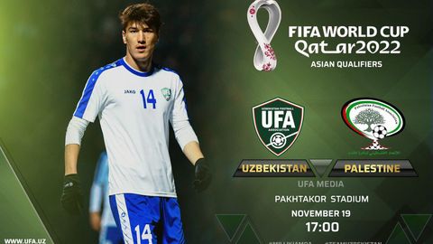 JCh—2022 yo‘lida: O‘zbekiston terma jamoasi bugun Falastin bilan o‘ynaydi