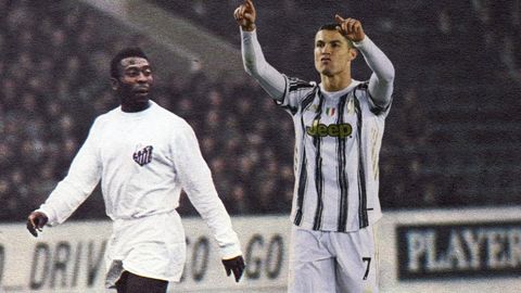 Криштиану Роналду расмий ўйинлардаги голлари сони бўйича Пеледан ўзиб кетди