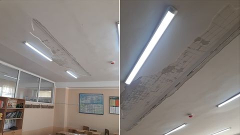 Yangiyo‘lda 2019-yilda 3,3 mlrd so‘mga ta’mirlangan maktab sinfxonalarining birida shift ko‘chib tushib, ikki o‘quvchi jarohatlandi