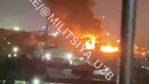 Yakkasaroydagi sintepon ishlab chiqarish sexida yong‘in sodir bo‘ldi (video)