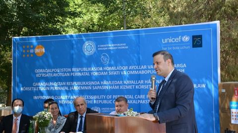 Qoraqalpog‘iston tug‘ruqxonalariga YuNISEF va UNFPA tomonidan 1 mln dollarlik tibbiy asbob-uskunalar sovg‘a qilindi