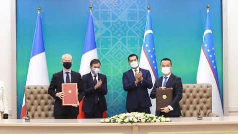 Ўзбекистонда Франция инвестиция лойиҳаларини амалга ошириш бўйича ҳужжатлар имзоланди