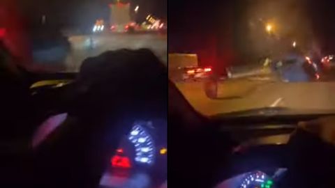 Видео: Фуранинг бўшаб кетган ғилдирагига урилиб, ҳавога учиб кетган Toyota