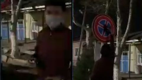 Gulistonda “To‘xtash mumkin emas” yo‘l belgisini qora rangga bo‘yagan yigit 15 sutkaga qamaldi