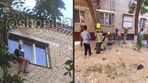 Toshkentda yong‘indan omon qolishga uringan qiz 4-qavatdan sakradi (video)