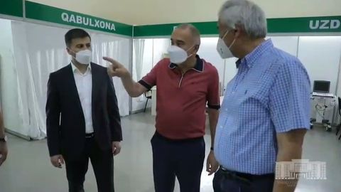 «Ўзэкспомарказ» павильонларида коронавирусга чалинганлар учун 750 ўринли тақсимлаш маркази иш бошламоқда