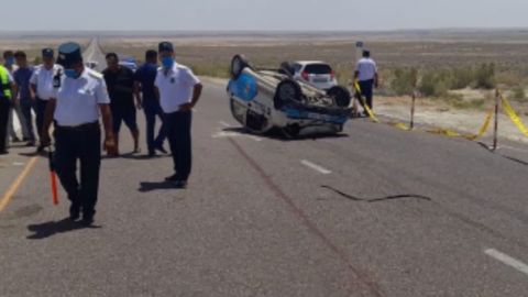 Бухорода машина ҳайдашни ўргатувчи инструктор бошқарувидаги Matiz ағдарилиб кетди