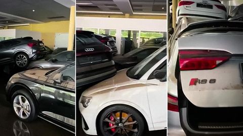 Видео: сув остида қолган Германиядаги Audi дилерлик маркази