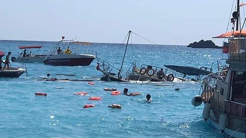 Turkiyada sayyohlar o‘tirgan qayiq cho‘kib ketdi. 2 yoshli bola halok bo‘ldi (video)