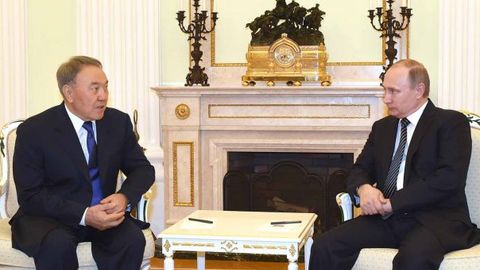 Владимир Путин ва Нурсултон Назарбоев Кремлда учрашди