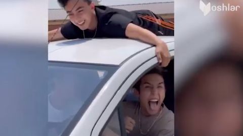 Тошкентда Spark устида шеригини боғлаб, TikTok’ка ролик суратга олган блогерлар 10 суткага қамалди