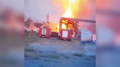 Navoiydagi gaz-zapravkada portlash sodir bo‘ldi (video)