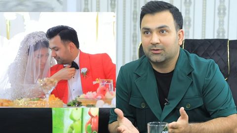 Хонанда Имрон турмуш ўртоғини 2,5 йил кутиб, 2 та тўй қилгани ва у билан жанозада танишгани ҳақида (видео)
