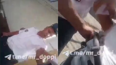 Андижонда ЙПХ ходими ҳужжатларини тақдим этишни истамаган ҳайдовчини камаридан тортиб, «отдел»га олиб боришга уринди (видео)