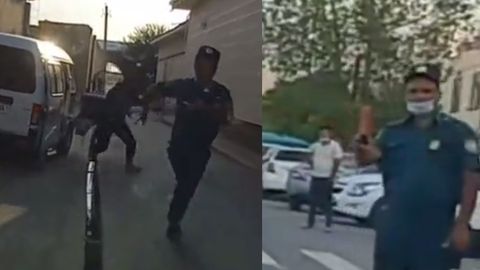Samarqandda YPX inspektorining to‘xtash ishorasiga bo‘ysunmagan Damas haydovchisi ushlandi (video)