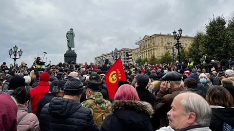 Москва марказида КПРФнинг сайлов натижаларига қарши акцияси бўлиб ўтди