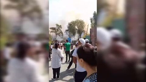 Андижондаги боғчалардан бирининг ҳудудида ёнғин чиқди (видео)