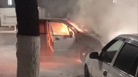 Toshkentda harakatlanayotgan Matiz’da yong‘in kelib chiqdi
