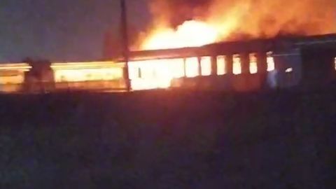 Наманганда газ заправкада ёнғин чиқди (видео)