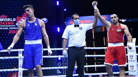 JCh—2021. Odiljon Aslonov italiyalik bokschini yengdi va 1/8 finalga yo‘l oldi
