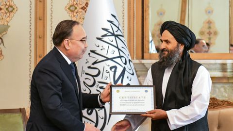 Qozog‘iston prezidentining maxsus vakili Kobulda toliblar bilan uchrashdi