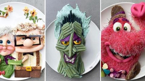 Yeguliklar orqali Disney va Pixar’ning multfilm qahramonlarini tasvirlaydigan ayolning ijod namunalari (foto)