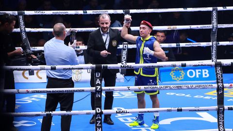 Ҳасанбой Дўстматов мексикалик енгилмас боксчини нокаутга учратди, Иқболжон Холдоровда ҳам ғалаба