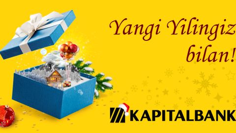 “Kapitalbank” ATB barcha mijozlar va hamkorlarni kirib kelayotgan Yangi yil bilan tabriklaydi