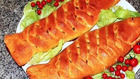 Qat-qat xamir ichiga solib pishiriladigan baliq retsepti