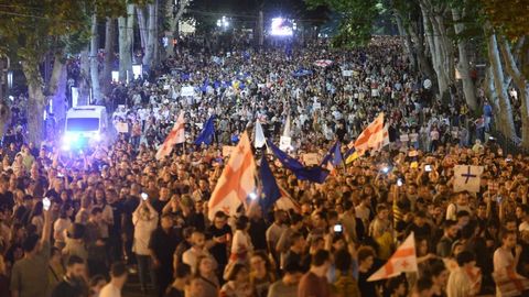 Tbilisida Gruziyaning Yevroittifoqqa qo‘shilishini yoqlab miting o‘tkazildi