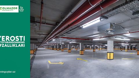 Olmazor Business City turar joy majmuasidagi yerosti avtoturargohining afzalliklari