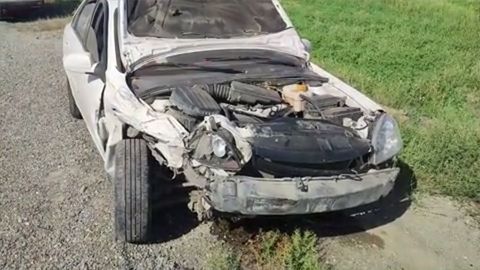 Jizzaxda katta tezlikda harakatlangan Lacetti avtomobili Nexia-3 va Damas bilan to‘qnashdi (video)