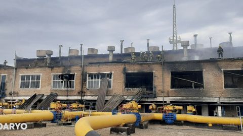 Kogon shahrining “Gazchilar” qo‘rg‘onida yong‘in sodir bo‘ldi (video)
