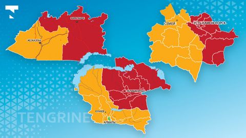 Qozog‘istonda rasman uchta yangi viloyat tashkil topdi