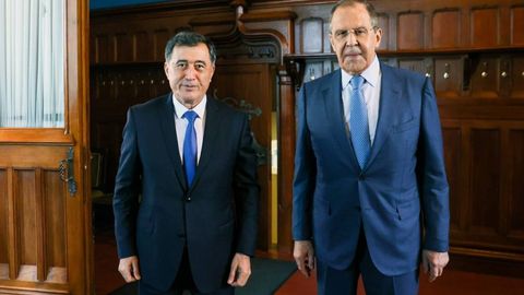 Vladimir Norov Rossiya tashqi ishlar vaziri Sergey Lavrov bilan uchrashdi