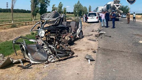 Toshkentda Matiz va yuk mashinasi to‘qnashuvi oqibatida bir kishi vafot etdi