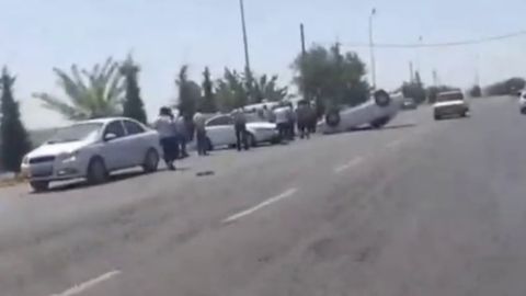 Наманганда Nexia-3 ва Lacetti тўқнашиб кетди (видео)