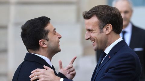 Макрон Зеленский билан телефон орқали суҳбатлашди